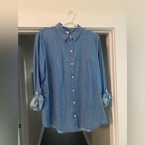 Kim Rogers denim shirt new without tags